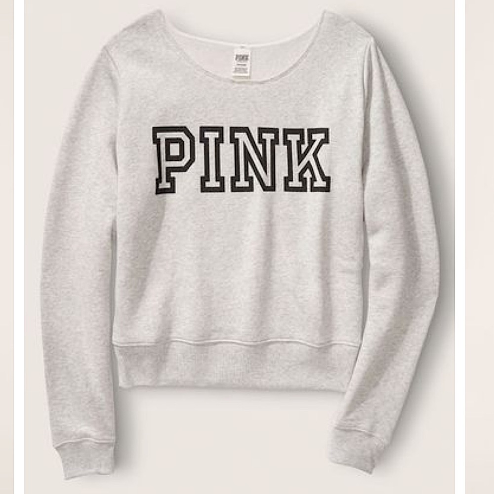 Classic Logo Off Shoulder Sweatshirt, like new